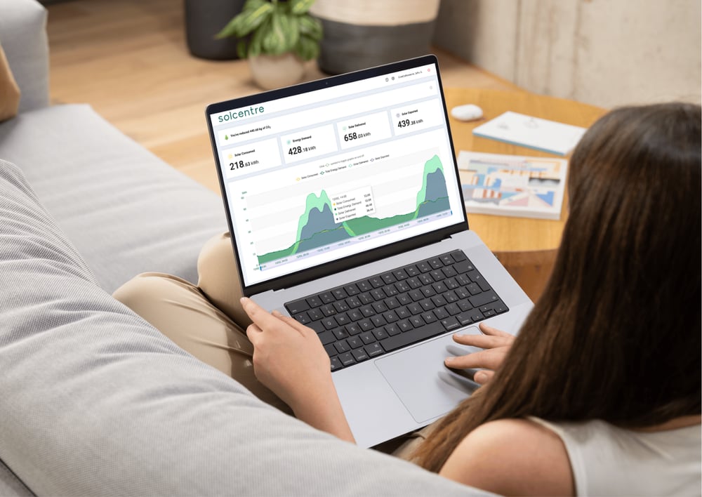 Use Allume's SolCentre platform to review energy consumption data