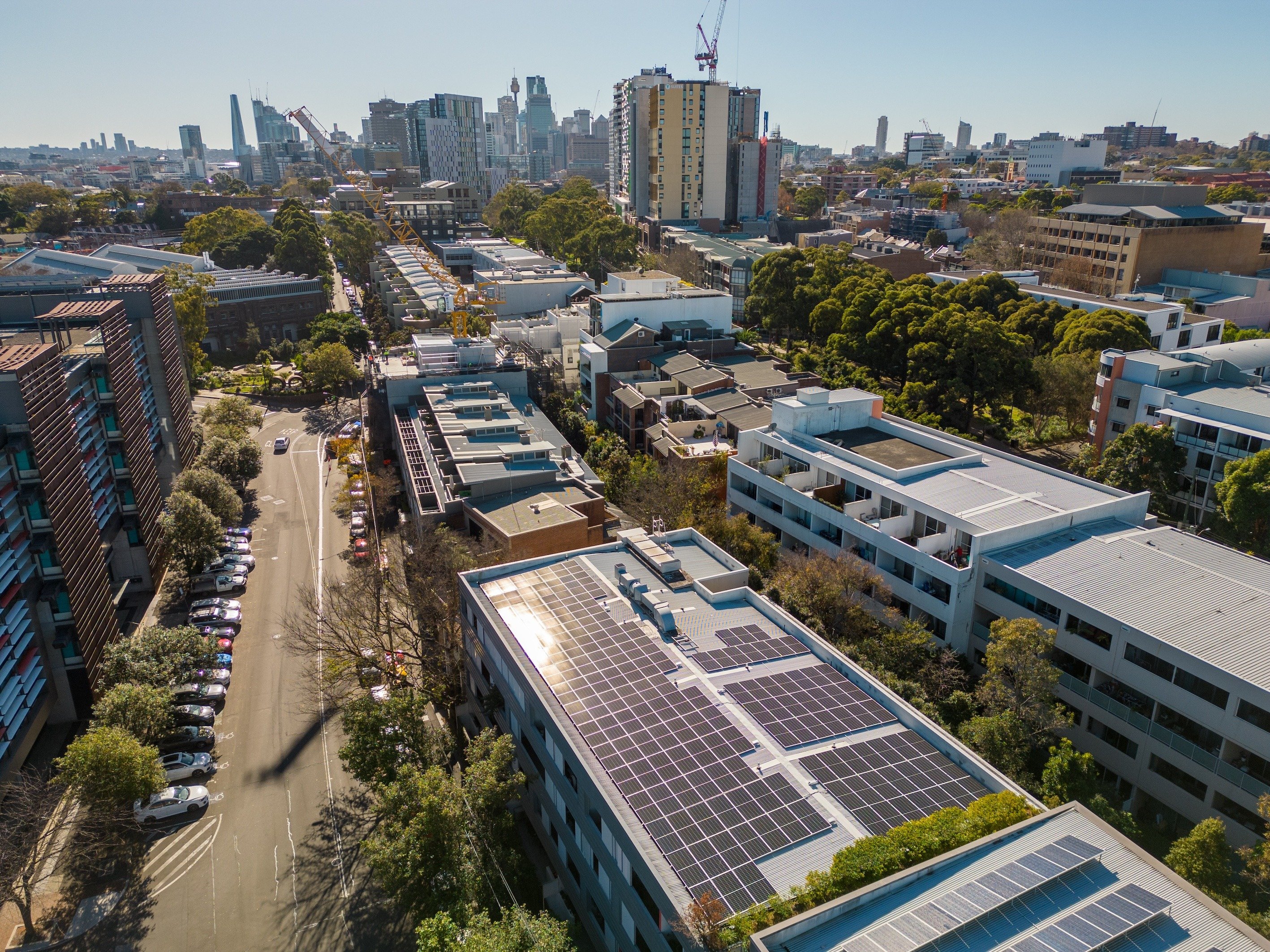 Zinc Building Alexandria Solar